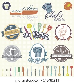 Vector Set: Vintage Chef Labels and Icons