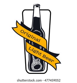 Vector set of vintage craft beer, alcohol, ale, brewery, bar, shop emblems and label. Branding Identity Corporate logo design template. Isolated on a white background.