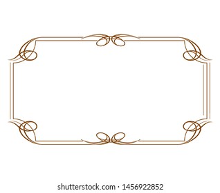 Vector set of vintage elements for design. Ornamental frames, borders, dividers, banners, arrows, monogram, corners, square, template for logo. Pear and flower vignette. Premium gold style