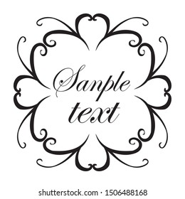 Vector set of vintage elements for design. Ornamental frames, borders, dividers, banners, arrows, monogram, corners, square, template for logo. Pear and flower vignette. Premium gold style