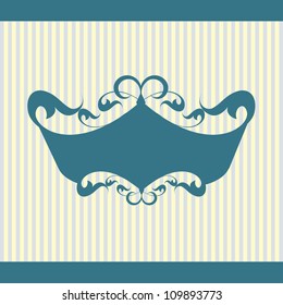 Vector set of vintage framed labels 0012