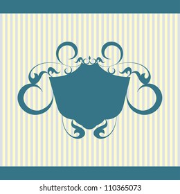 Vector set of vintage framed labels 0014