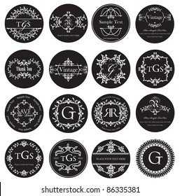 vector set vintage gift tag labels 5