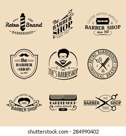 Barber Shop Logo Inspiration Fashion Model Stock Vector (Royalty Free ...