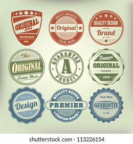 Vector set vintage labels