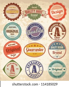 Vector set vintage labels