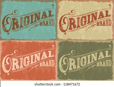 Vector Set Vintage Labels