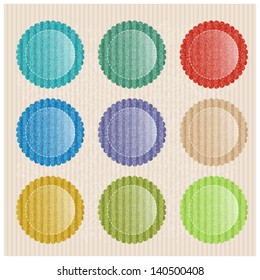 Vector set of vintage labels