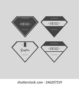 Vector set vintage labels