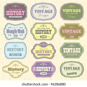 Vector set vintage labels