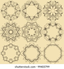 vector set: vintage labels