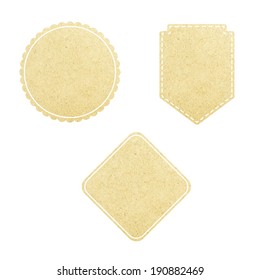 vector set vintage labels with paper