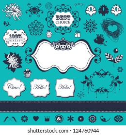 Vector set in vintage style for You