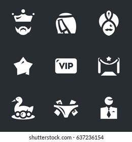 Vector Set of VIP Person Icons.