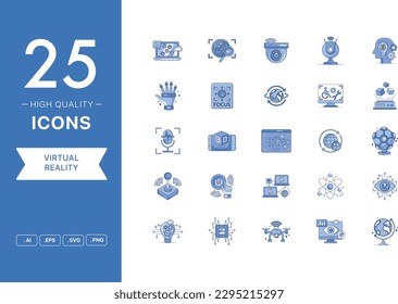 Vector set of Virtual Reality icons