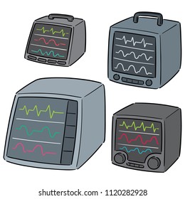 vector set of vital sign monitor