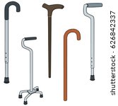 vector set of walking stick