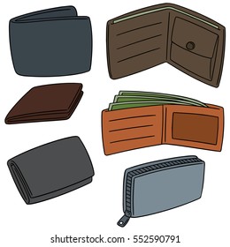 vector set of wallet