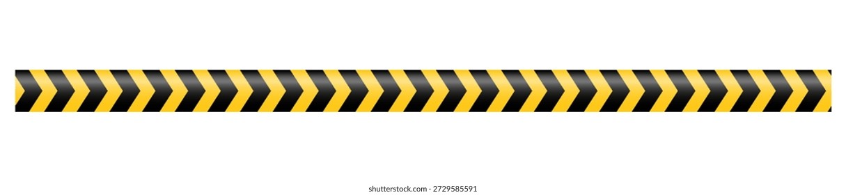 Un conjunto de Vectores de cintas de advertencia y señales. Líneas de advertencia Abstractas y señales para sitios de construcción, policía y accidentes de tránsito. Elementos de la colección de cinta de advertencia para su diseño.