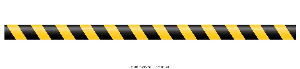 Un conjunto de Vectores de cintas de advertencia y señales. Líneas de advertencia Abstractas y señales para sitios de construcción, policía y accidentes de tránsito. Elementos de la colección de cinta de advertencia para su diseño.