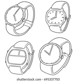 Vector Set Watch Stock Vector (Royalty Free) 776401735