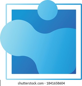 Vector set of water drops icons, signs, symbols and design elements. Abstract collection of graphics and logo ideas.