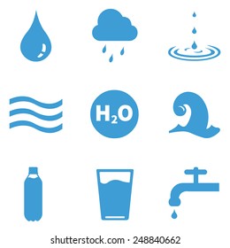 Vector Set of Water Icons