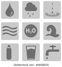 Vector Set of Water Icons