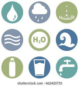 Vector Set of Water Icons