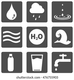 Vector Set of Water Icons