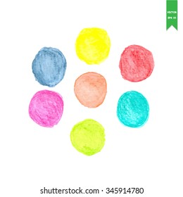 Vector set watercolor pencil texture