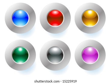 Vector set of web buttons