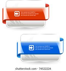 Vector set of web elements.