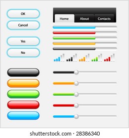 Vector set of web elements for your site