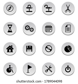Vector set of web icons.