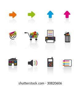 vector set of web icons