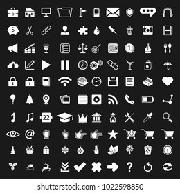 Vector set of web, technology, business and social icons