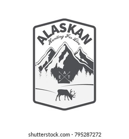 vector set of wilderness and nature exploration vintage logos, emblems, silhouettes and design elements, print and banner, shirt design