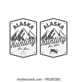 vector set of wilderness and nature exploration vintage logos, emblems, silhouettes and design elements, print and banner, shirt design