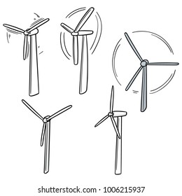 vector set of wind turbine