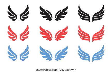 Vector Set Of Wings Icon