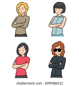 Conjunto de Vector de las mujeres
