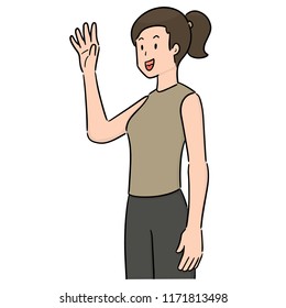 vector set of women