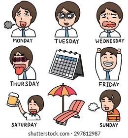 vector set of workday