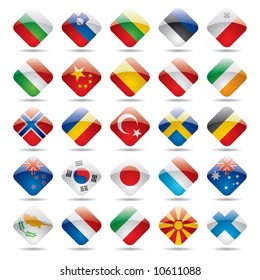 Vector set world flag icons 2