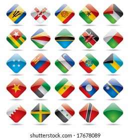 Vector set world flag icons 5