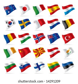 Vector set of world flags 2