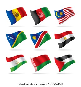 Vector set of world flags 6