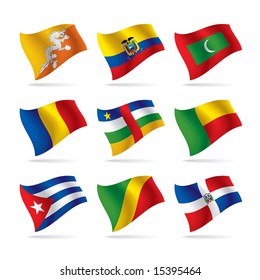 Vector set of world flags 7