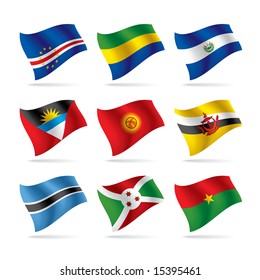 Vector set of world flags 8